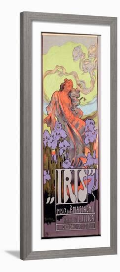 Iris, by Pietro Mascagni 1910 (Poster)-Adolfo Hohenstein-Framed Giclee Print