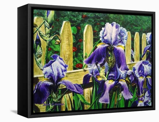 Iris' by the Fence-Bruce Dumas-Framed Premier Image Canvas