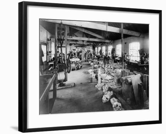 Iris Cars Workshop, C1907-null-Framed Photographic Print