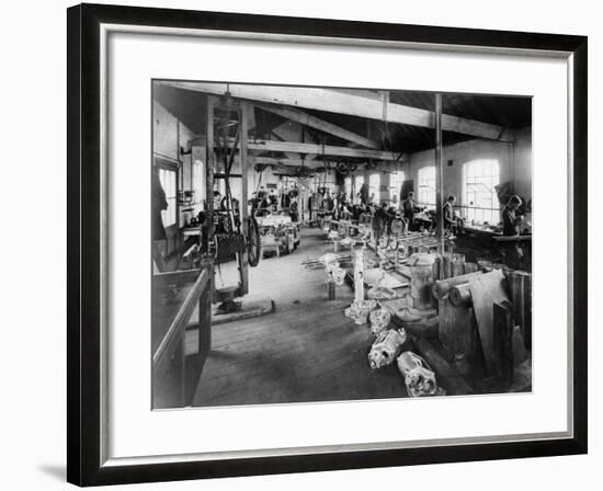 Iris Cars Workshop, C1907-null-Framed Photographic Print