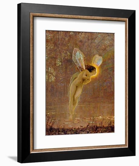 Iris, Detail of the Fairy, 1886 (Detail)-John Atkinson Grimshaw-Framed Giclee Print