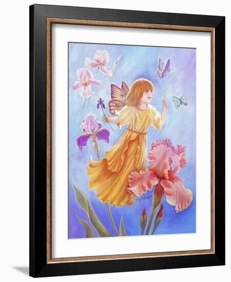 Iris Fairy-Judy Mastrangelo-Framed Giclee Print