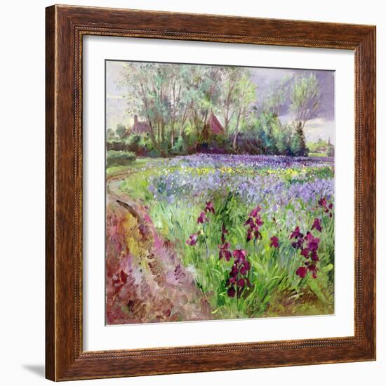 Iris Field, Storm Gathering, 1991-Timothy Easton-Framed Giclee Print