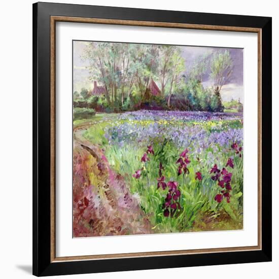 Iris Field, Storm Gathering, 1991-Timothy Easton-Framed Giclee Print