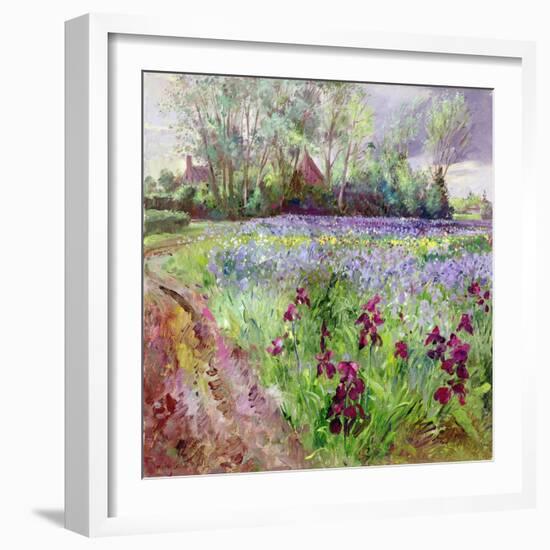 Iris Field, Storm Gathering, 1991-Timothy Easton-Framed Giclee Print