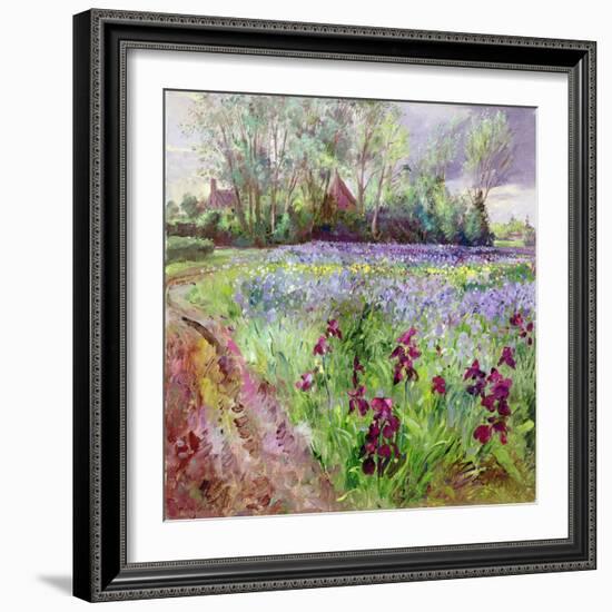 Iris Field, Storm Gathering, 1991-Timothy Easton-Framed Giclee Print