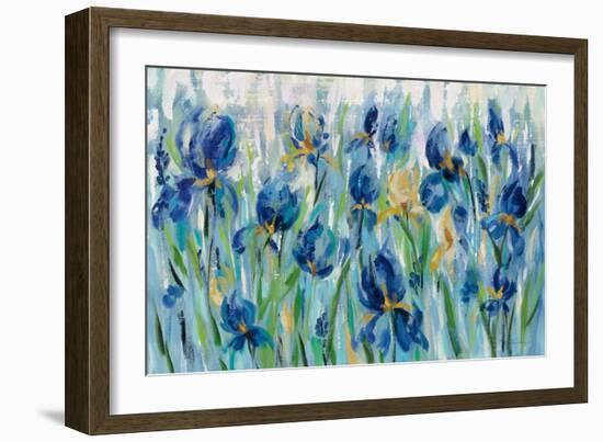 Iris Flower Bed-Silvia Vassileva-Framed Art Print