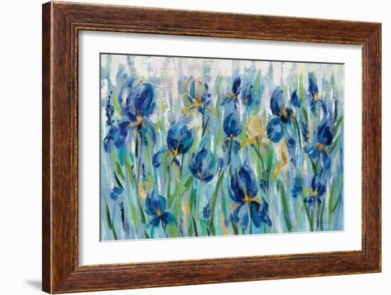 Iris Flower Bed-Silvia Vassileva-Framed Art Print