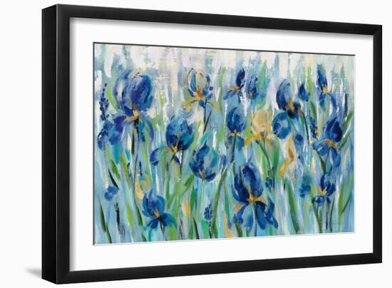 Iris Flower Bed-Silvia Vassileva-Framed Art Print