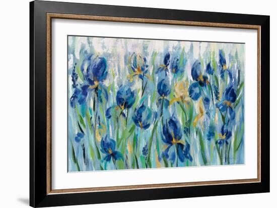 Iris Flower Bed-Silvia Vassileva-Framed Art Print