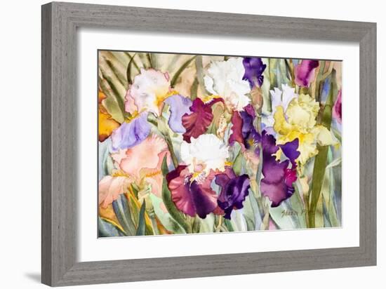 Iris Garden I-Sharon Pitts-Framed Giclee Print