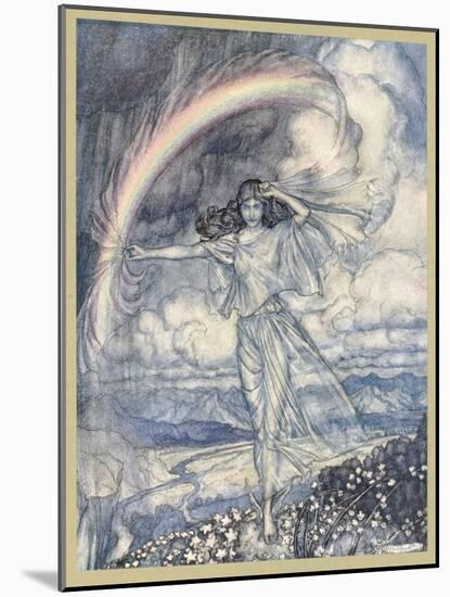 Iris Makes Rainbow-Arthur Rackham-Mounted Photographic Print