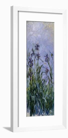 Iris Mauves, 1914-1917-Claude Monet-Framed Giclee Print