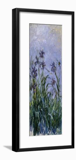 Iris Mauves, 1914-1917-Claude Monet-Framed Giclee Print