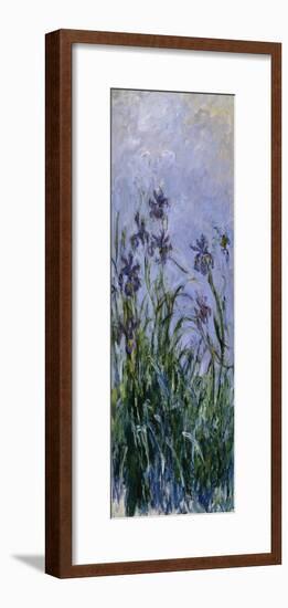 Iris Mauves, 1914-1917-Claude Monet-Framed Giclee Print