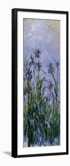 Iris Mauves, 1914-1917-Claude Monet-Framed Giclee Print