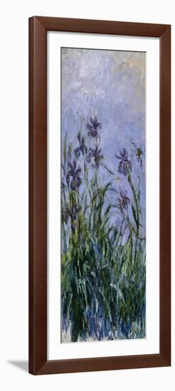 Iris Mauves, 1914-1917-Claude Monet-Framed Giclee Print