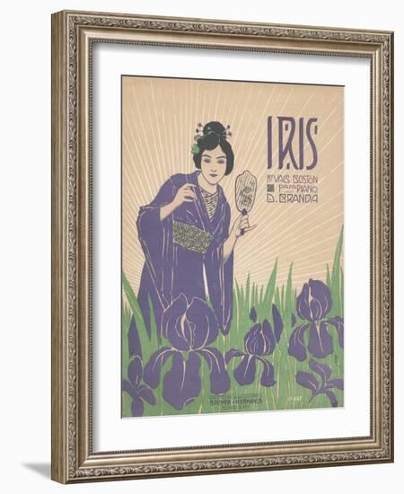 Iris Sheet Music Cover-null-Framed Giclee Print