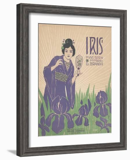 Iris Sheet Music Cover-null-Framed Giclee Print