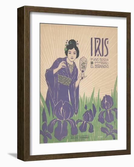 Iris Sheet Music Cover-null-Framed Giclee Print