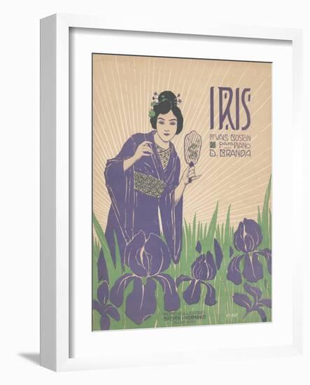 Iris Sheet Music Cover-null-Framed Giclee Print