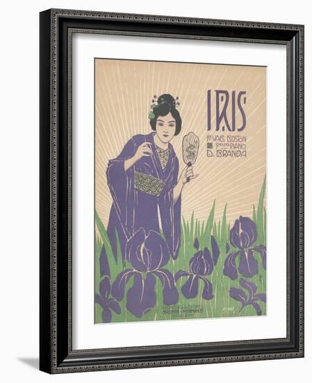 Iris Sheet Music Cover-null-Framed Giclee Print