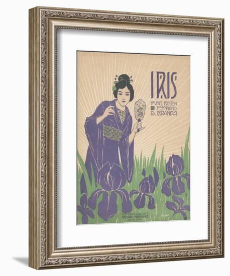 Iris Sheet Music Cover-null-Framed Giclee Print