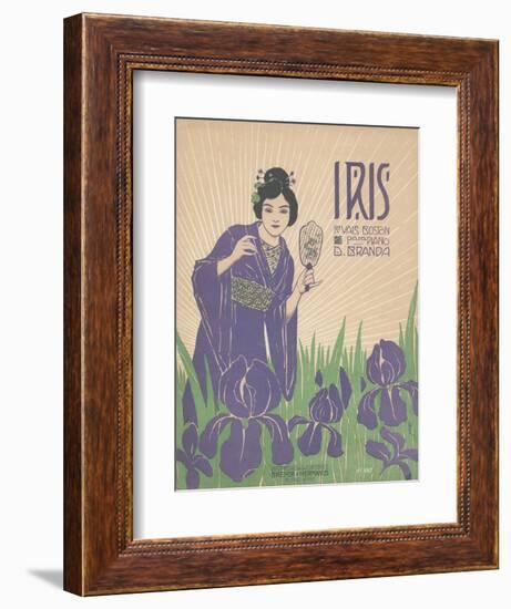 Iris Sheet Music Cover-null-Framed Giclee Print