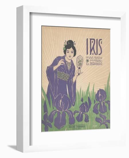 Iris Sheet Music Cover-null-Framed Giclee Print