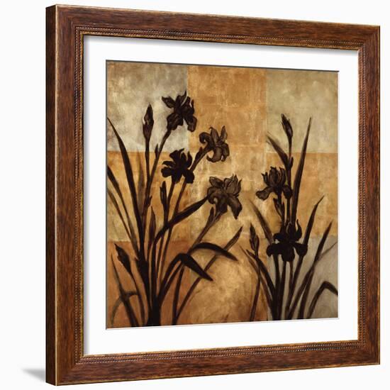 Iris Silhouette I-Erin Lange-Framed Art Print