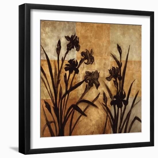 Iris Silhouette I-Erin Lange-Framed Art Print