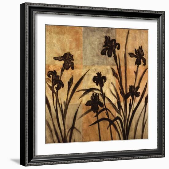 Iris Silhouette II-Erin Lange-Framed Art Print