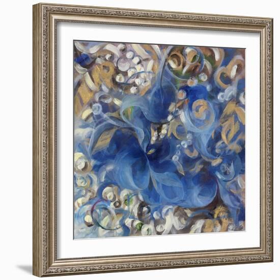 Iris Swirl-li bo-Framed Giclee Print