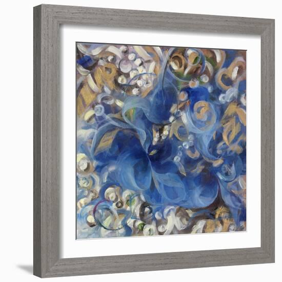 Iris Swirl-li bo-Framed Giclee Print