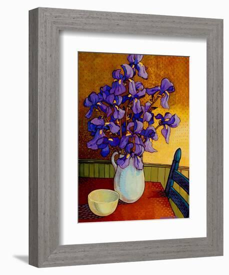 Iris Vase-John Newcomb-Framed Giclee Print