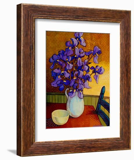 Iris Vase-John Newcomb-Framed Giclee Print