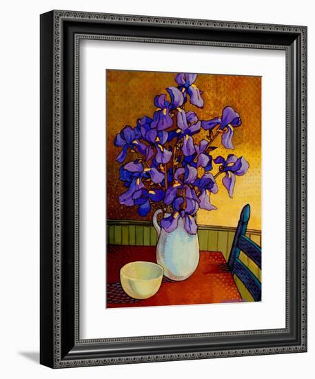 Iris Vase-John Newcomb-Framed Giclee Print