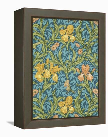 Iris Wallpaper, Paper, England, Late 19th Century-William Morris-Framed Premier Image Canvas