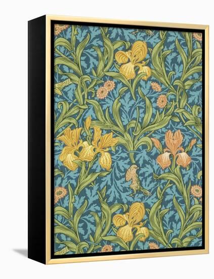 Iris Wallpaper, Paper, England, Late 19th Century-William Morris-Framed Premier Image Canvas