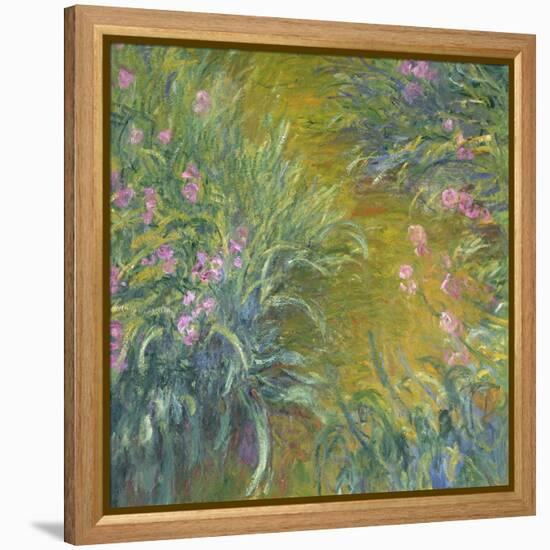 Iris-Claude Monet-Framed Premier Image Canvas