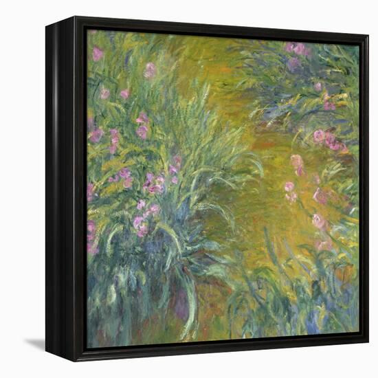 Iris-Claude Monet-Framed Premier Image Canvas