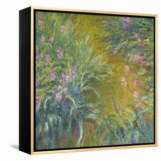 Iris-Claude Monet-Framed Premier Image Canvas