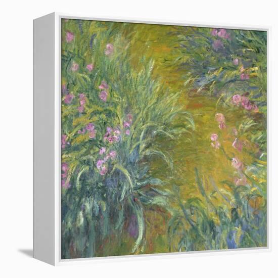 Iris-Claude Monet-Framed Premier Image Canvas