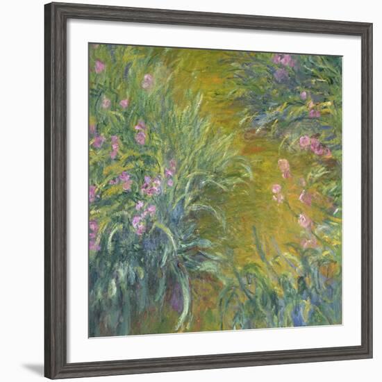 Iris-Claude Monet-Framed Giclee Print