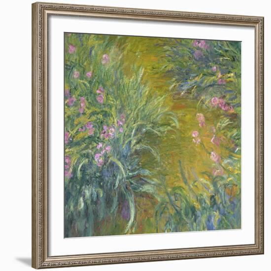 Iris-Claude Monet-Framed Giclee Print