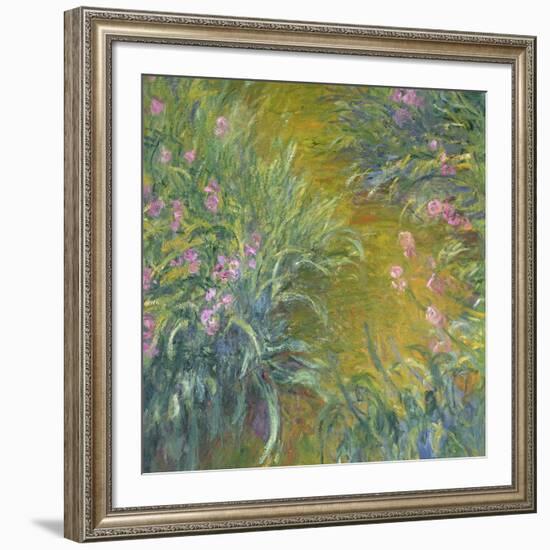 Iris-Claude Monet-Framed Giclee Print