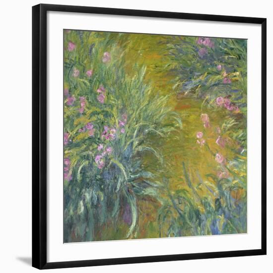 Iris-Claude Monet-Framed Giclee Print