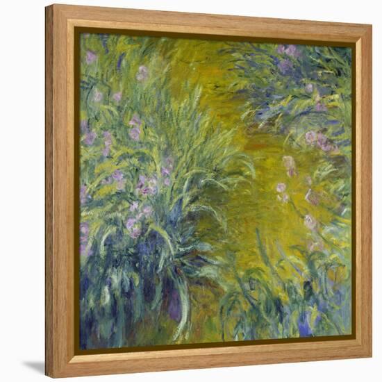 Iris-Claude Monet-Framed Premier Image Canvas