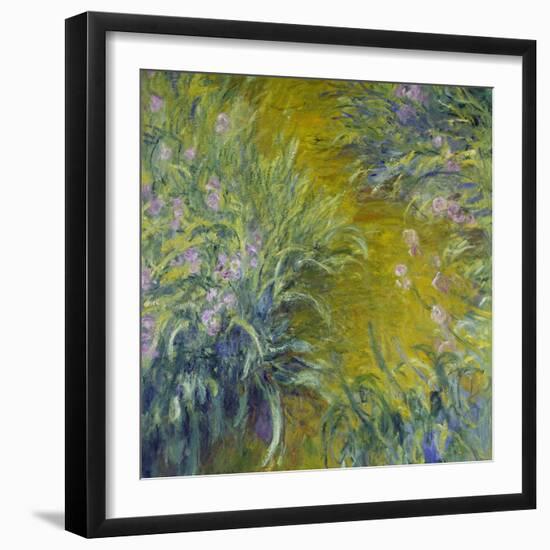 Iris-Claude Monet-Framed Giclee Print