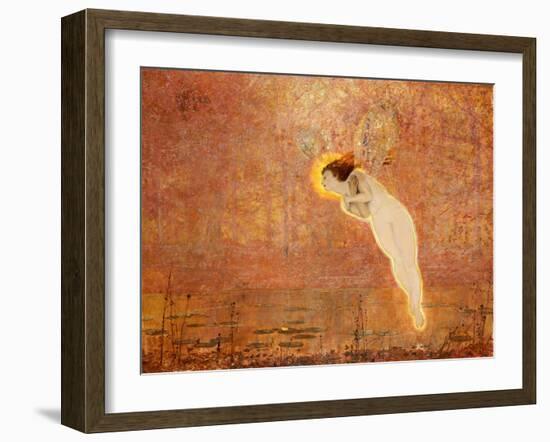 Iris-John Atkinson Grimshaw-Framed Giclee Print